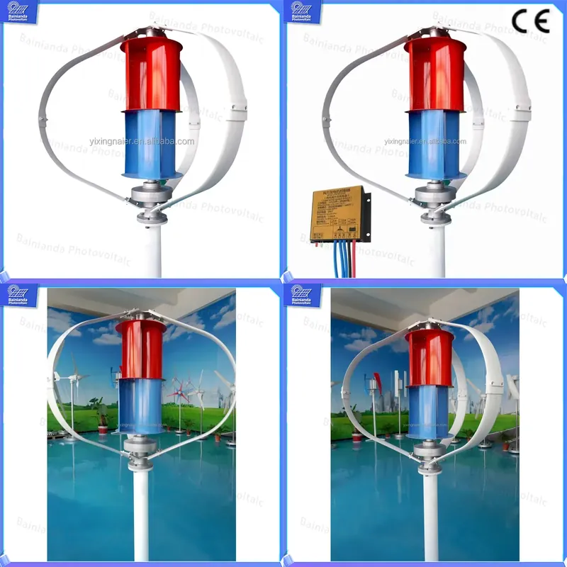 Wind Solar Hybrid Kit - 300W 400W Verticale As Windturbine Generator