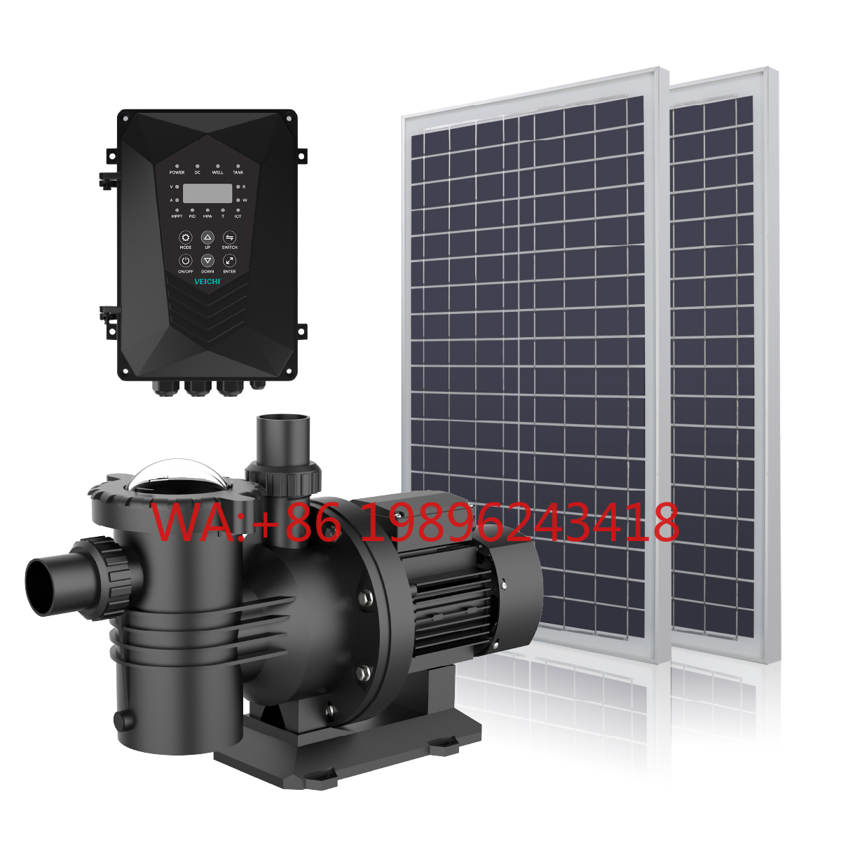 Hybrid Solar Inverter - VEICHI AC/DC hybride aangedreven omvormer zwembadwaterfilter