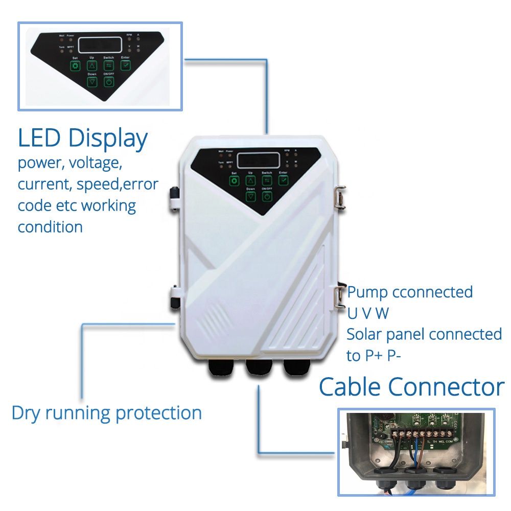 DC hogedruk 48V 120m diepe put - Solar Water Pump recensie en prijs