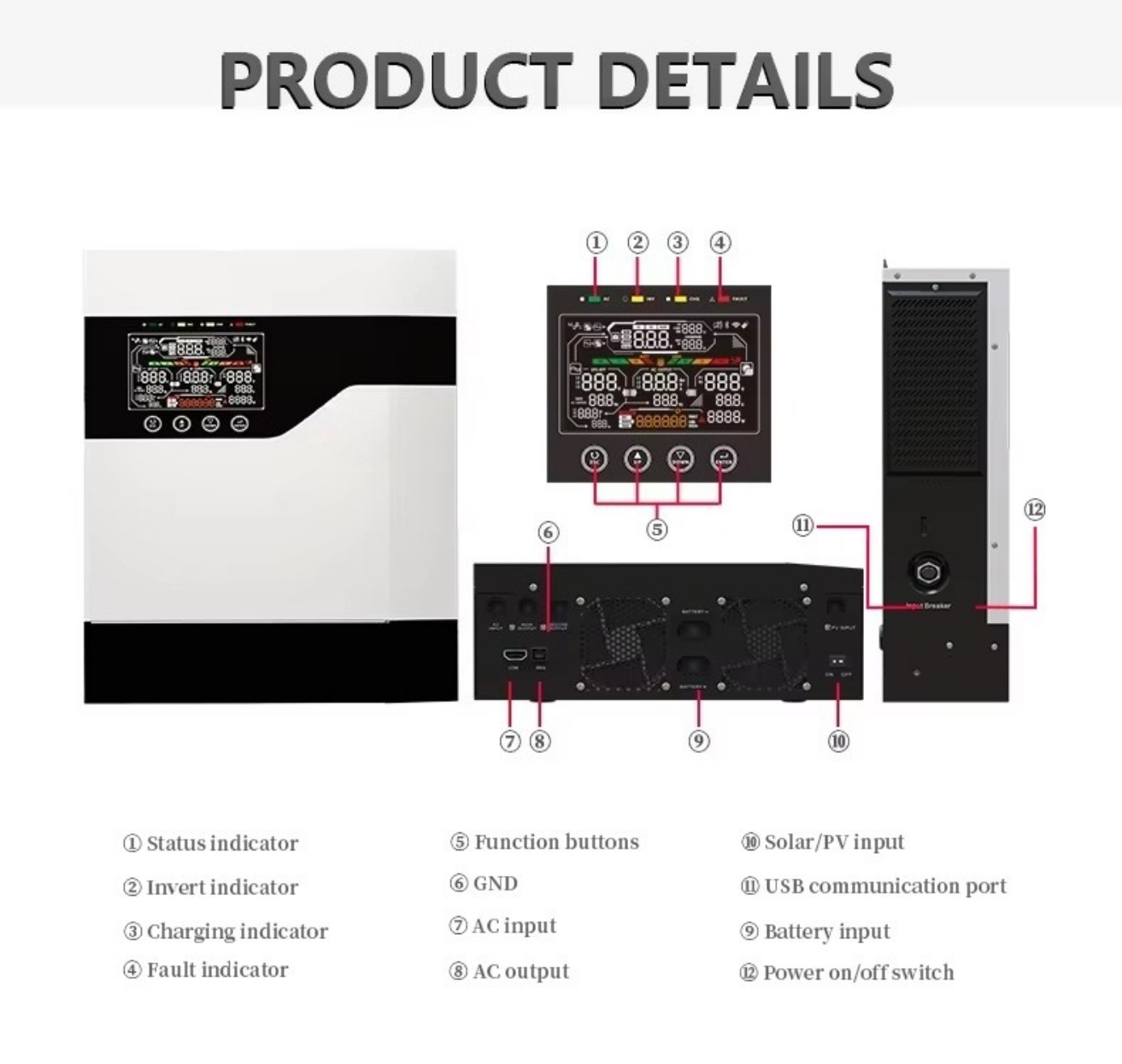 1kW 1kVA 2kW 2kVA 3kW 5kW 5kVA - Hybrid Solar Inverter recensie en prijs