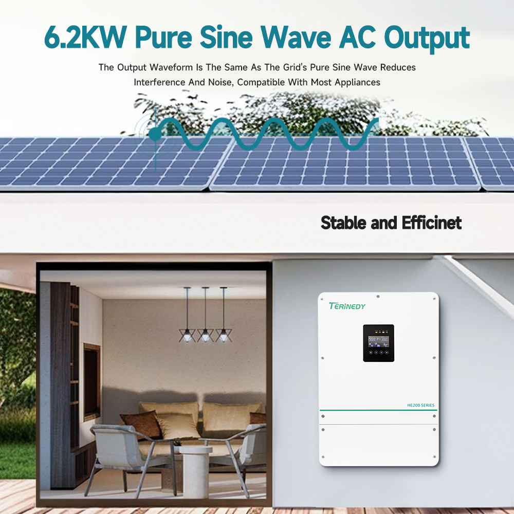 Slimme 6kW 48V ingebouwde MPPT - Hybrid Solar Inverter recensie en prijs